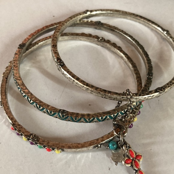 Lucky brand multi bangle southwestern style bracelet - Picture 3 of 4
